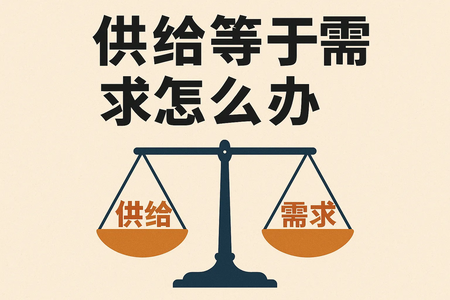 供给等于需求怎么办