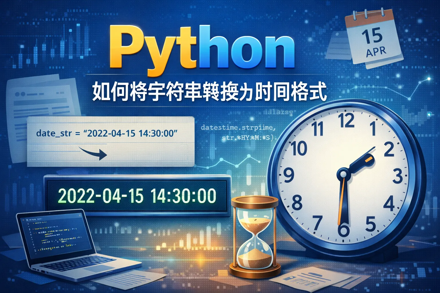 python如何将字符串转换为时间格式