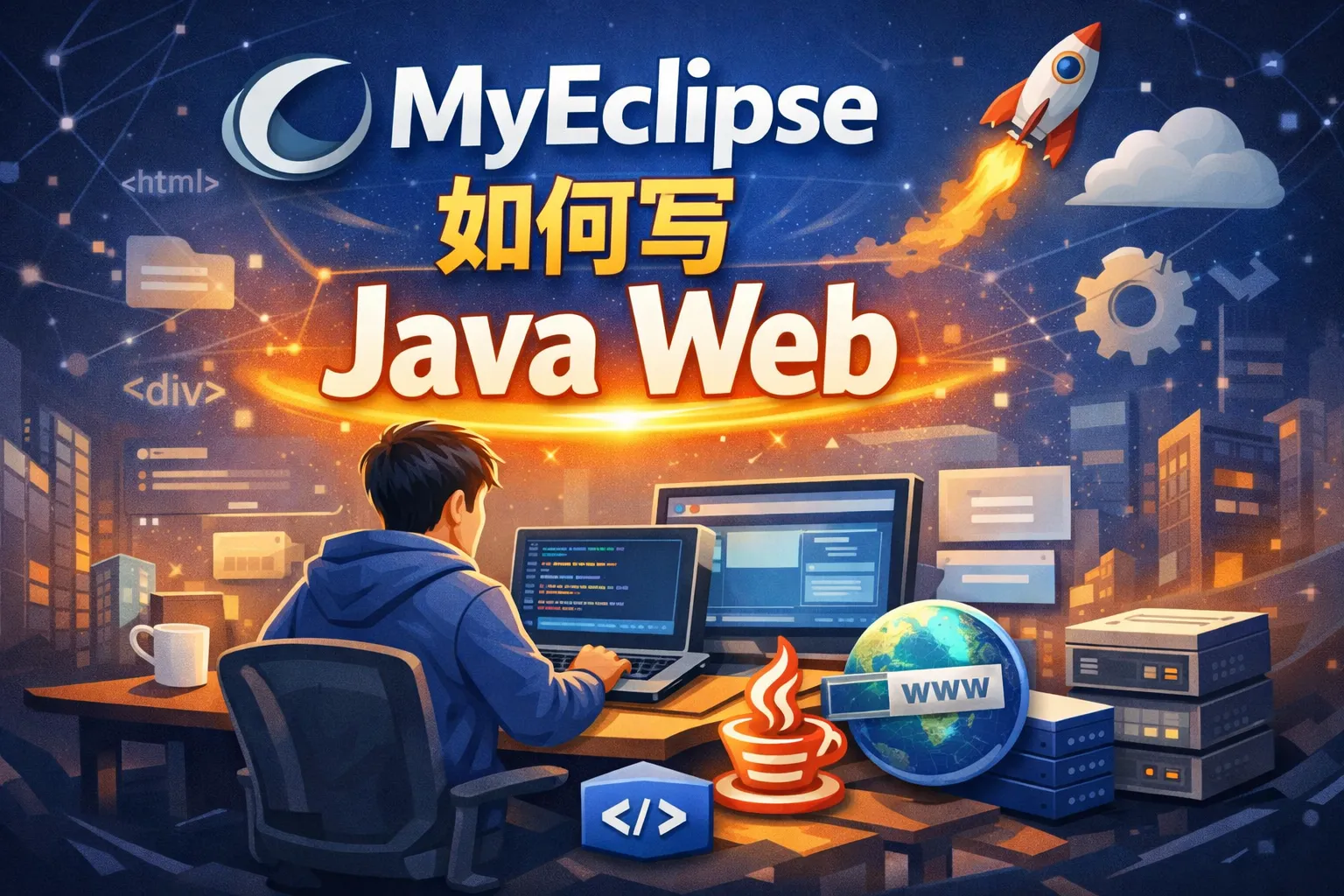 myeclipse如何写java web
