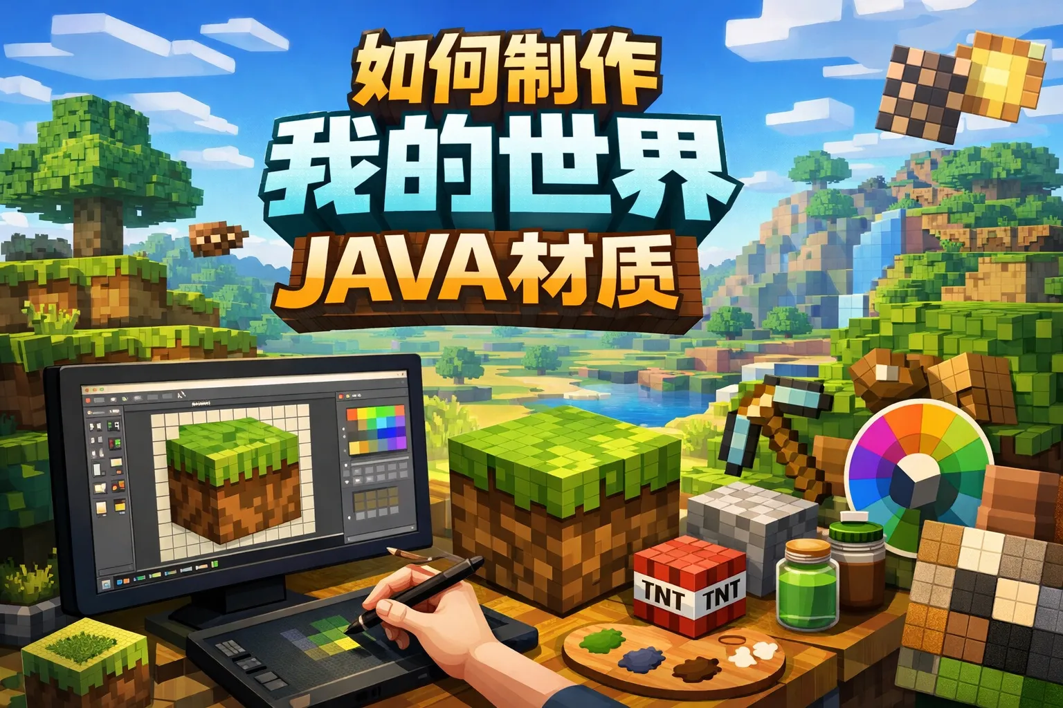 如何制作我的世界java材质