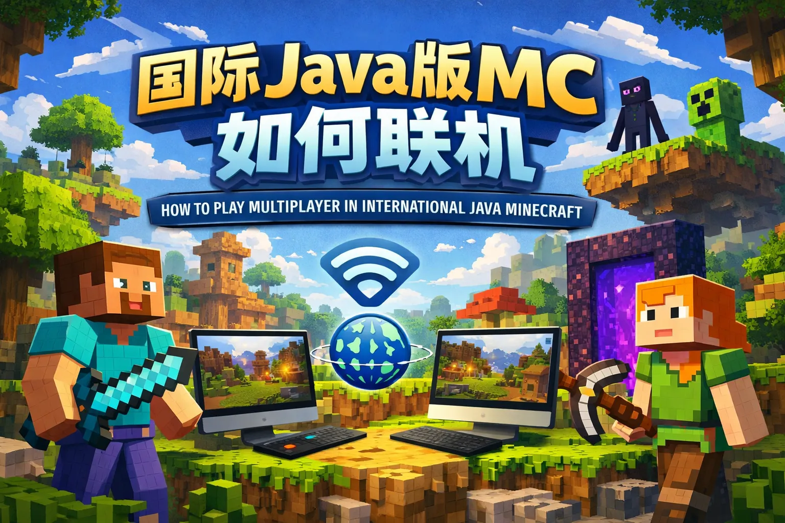 国际java版mc如何联机