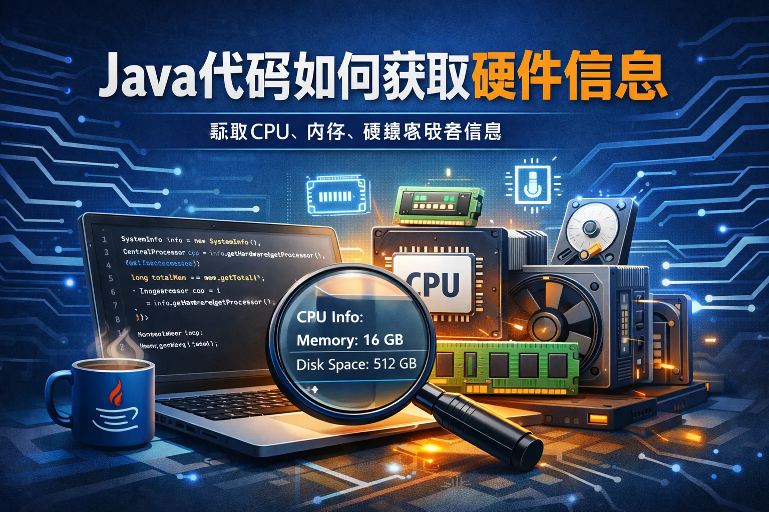 java代码如何获取硬件信息