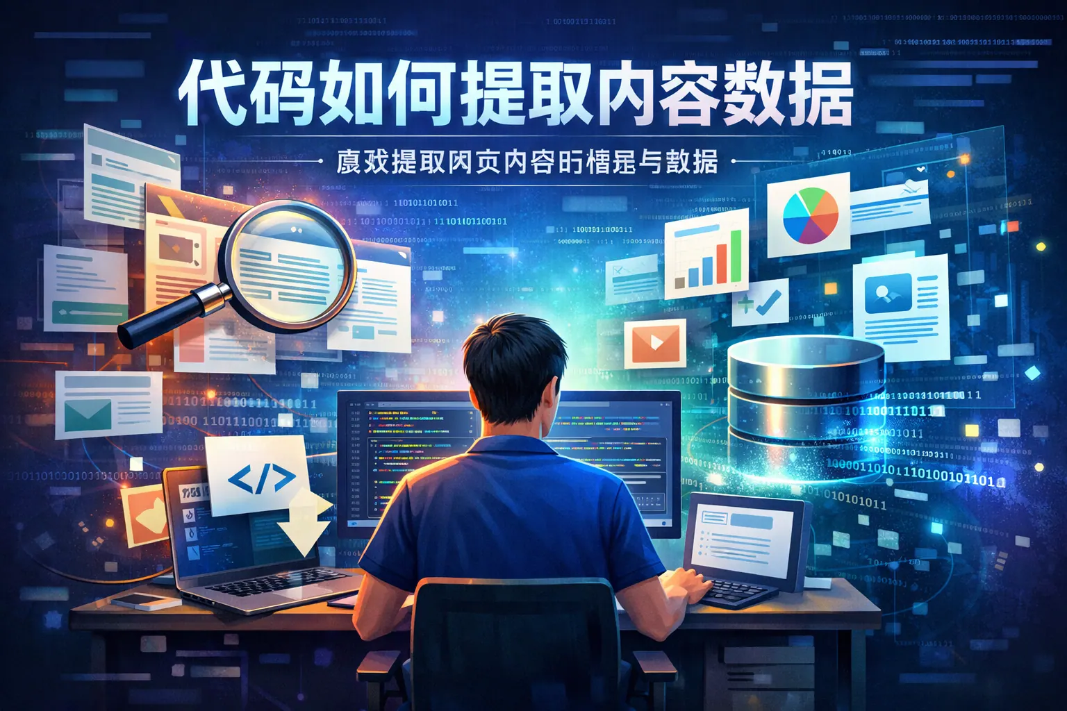 代码如何提取内容数据