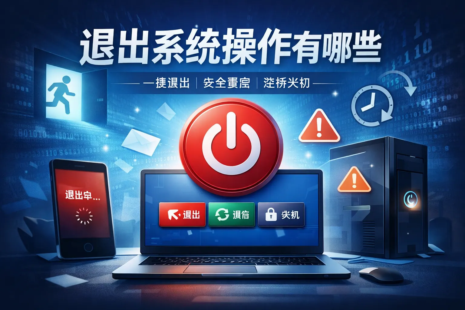 退出系统操作有哪些