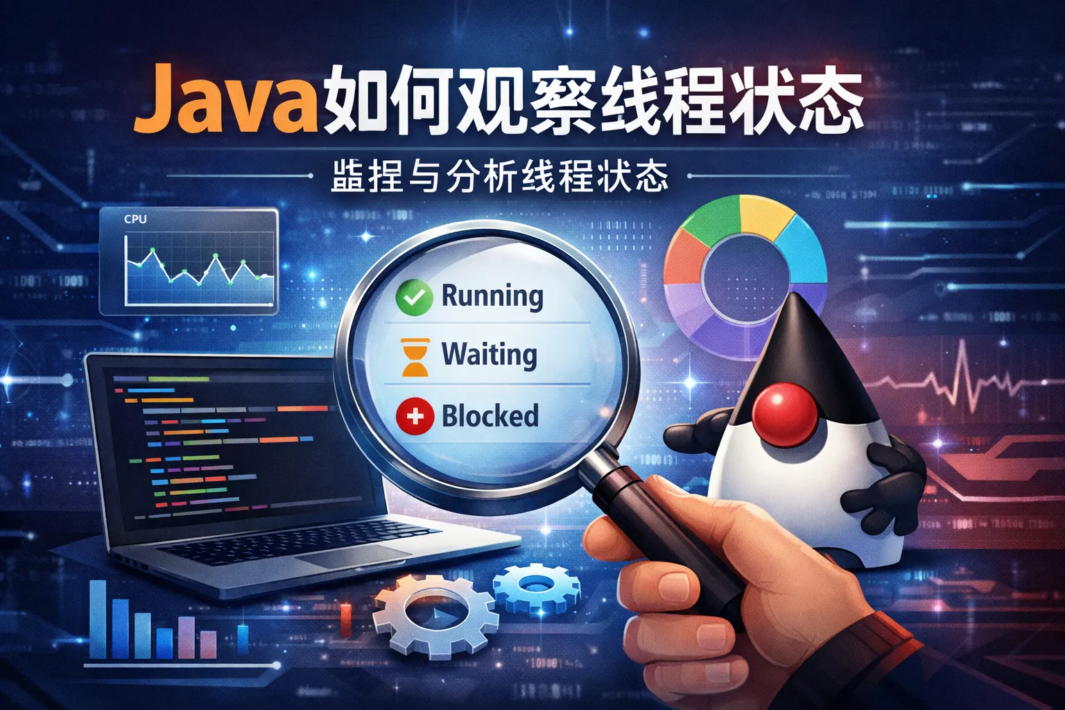 java如何观察线程状态和