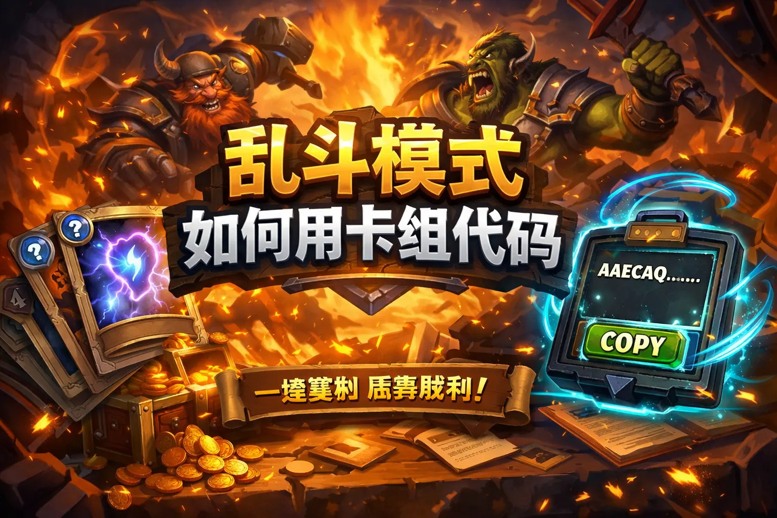 乱斗模式如何用卡组代码