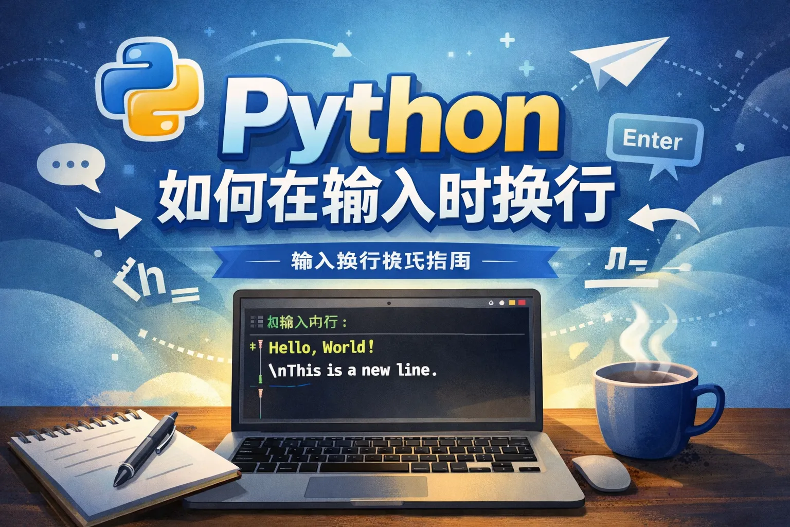 python如何在输入时换行