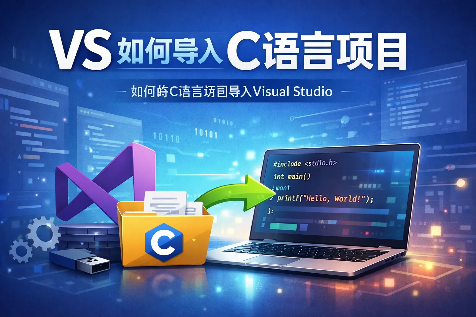vs如何导入c语言项目
