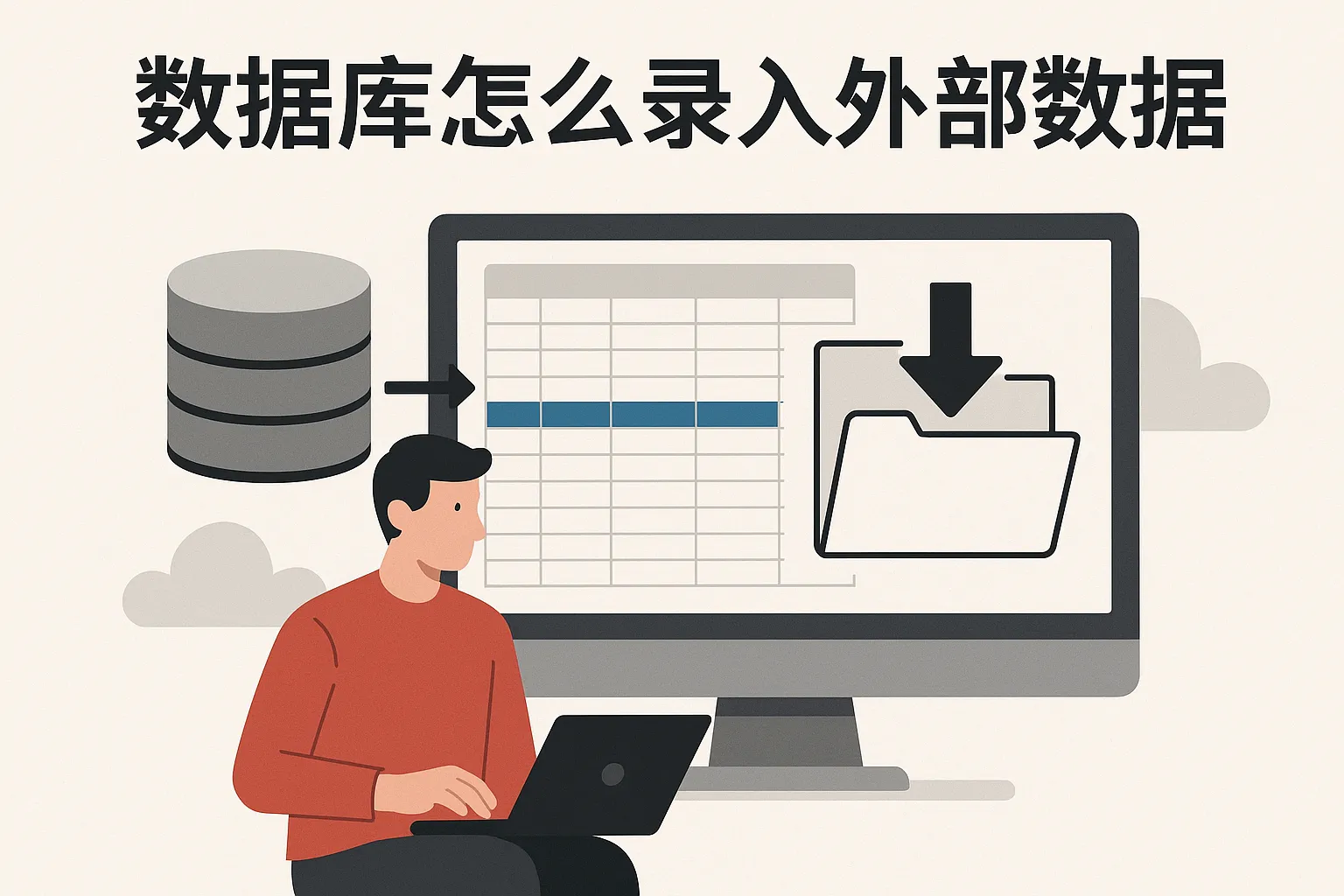 数据库怎么录入外部数据