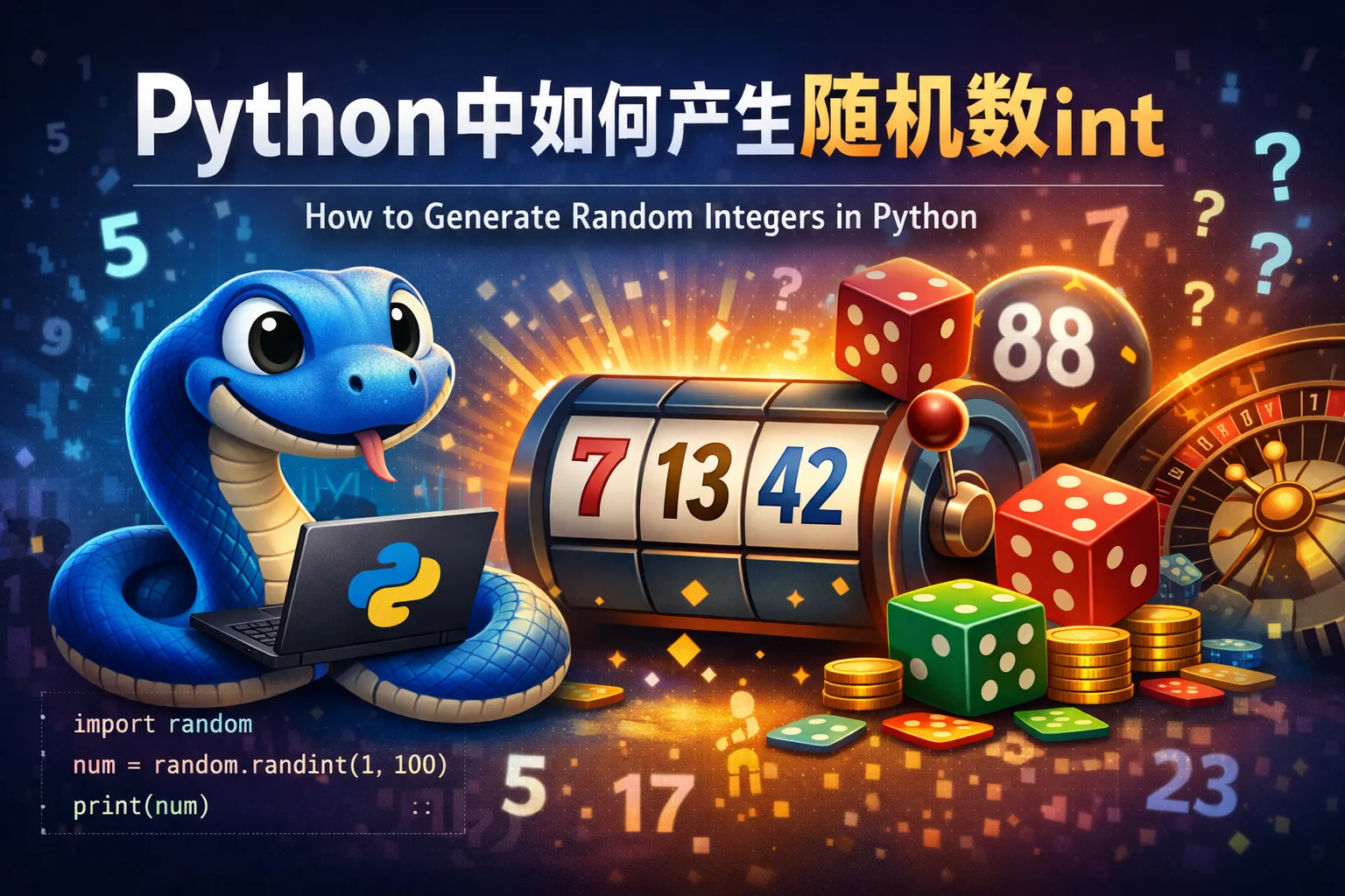python中如何产生随机数int