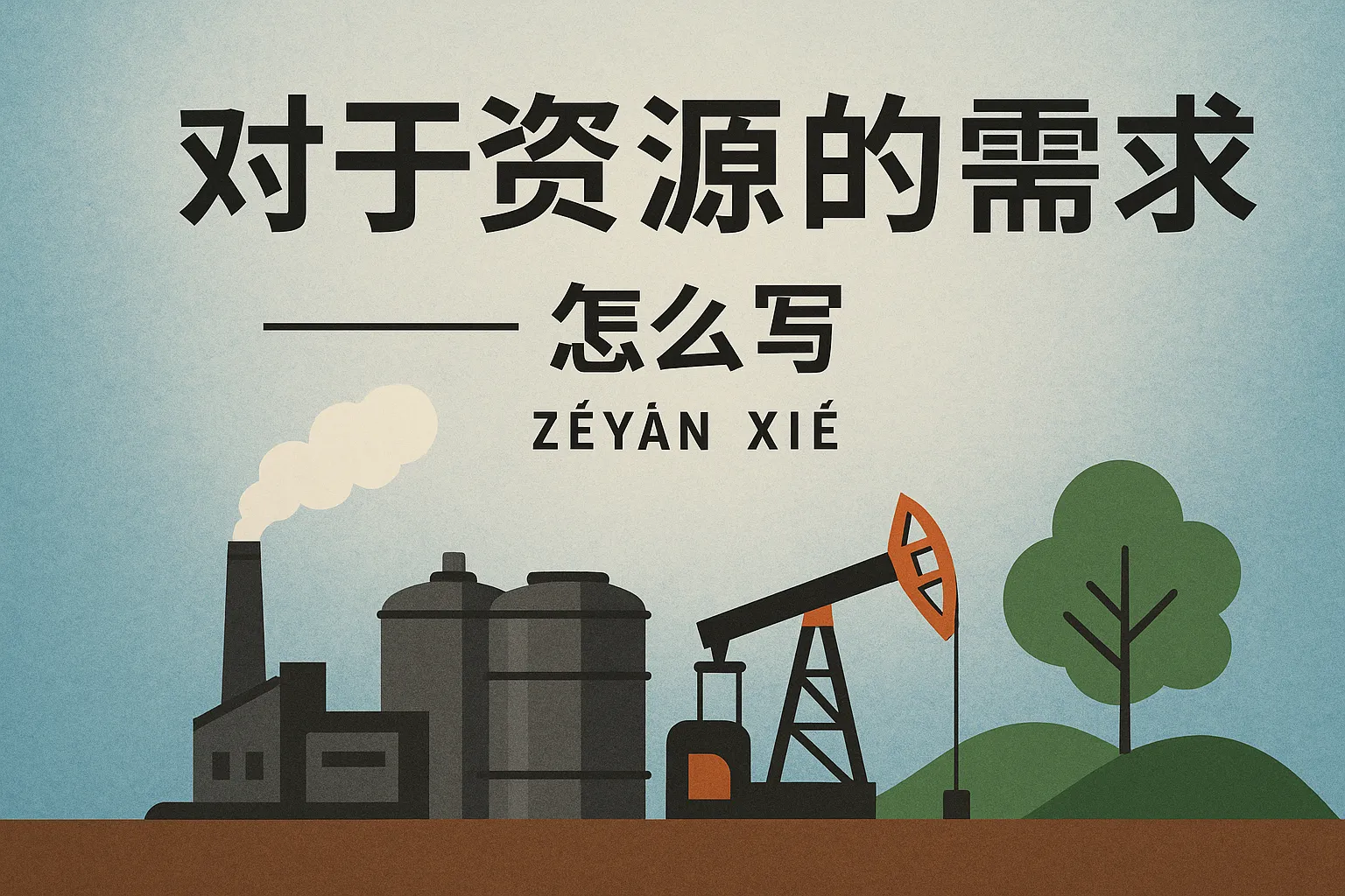 对于资源的需求怎么写