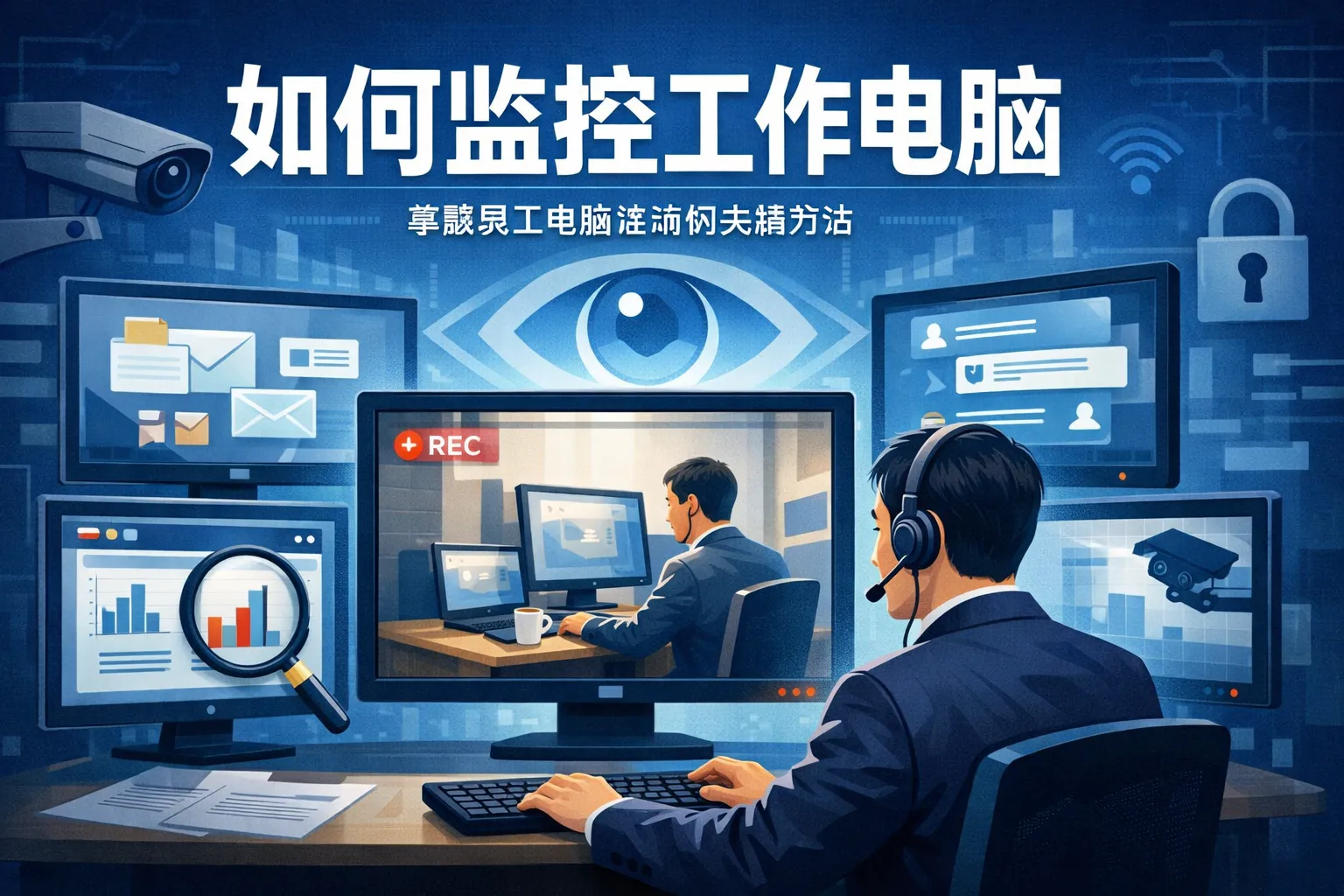 如何监控工作电脑