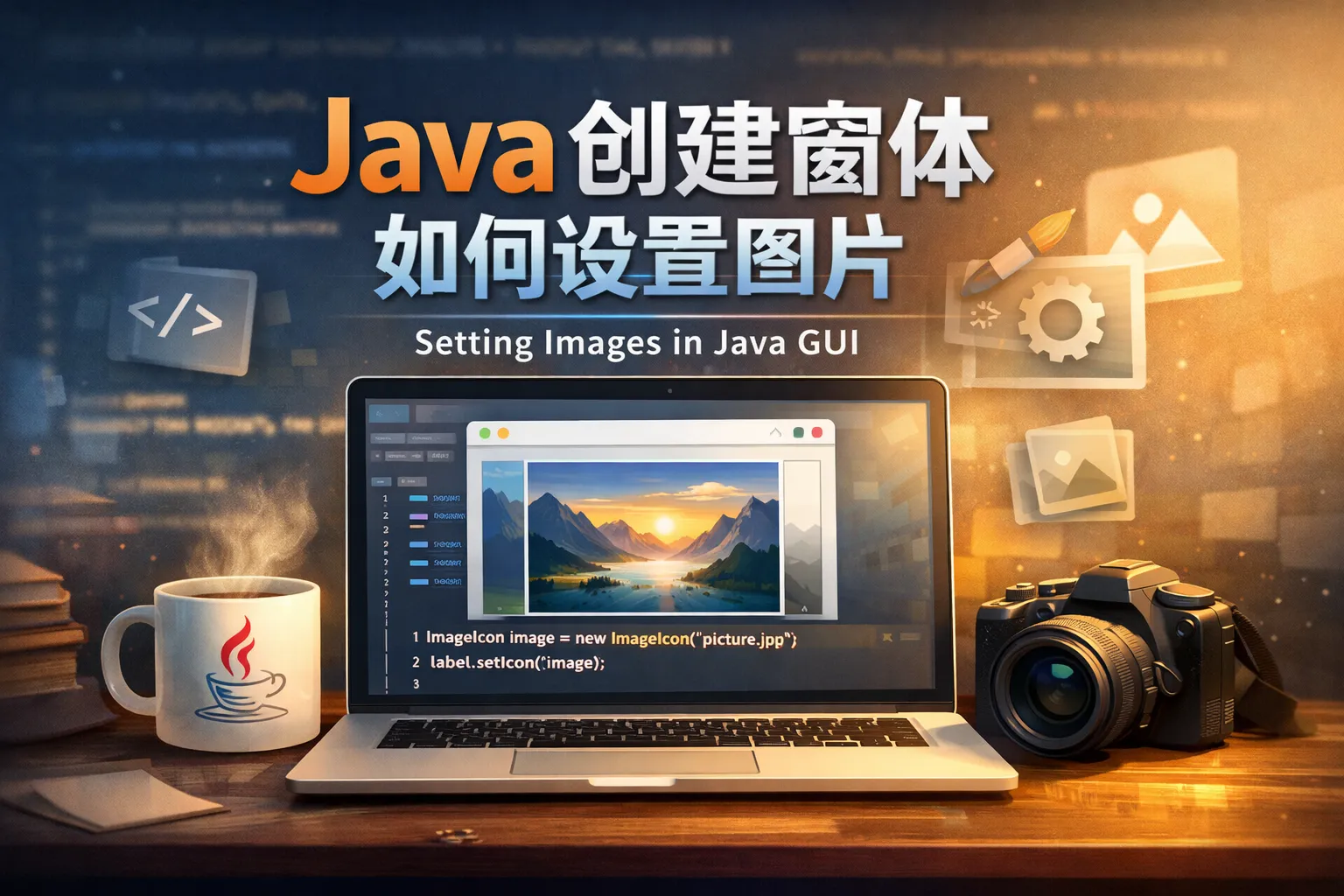 java创建窗体如何设置图片