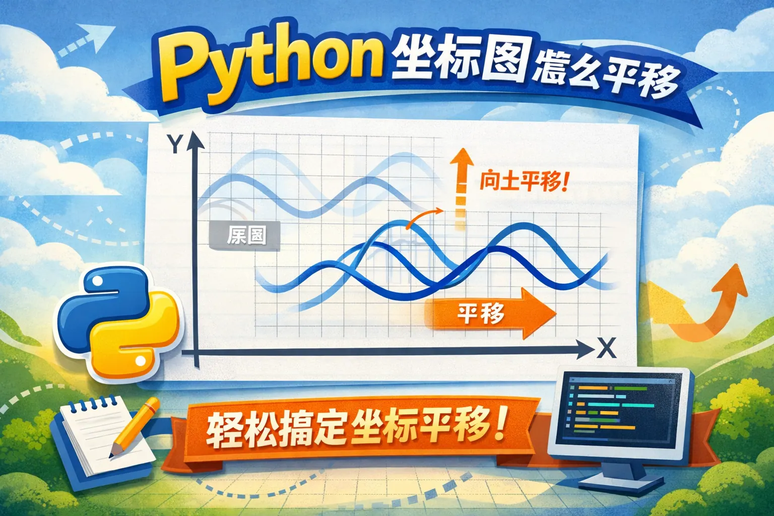 python坐标图怎么平移