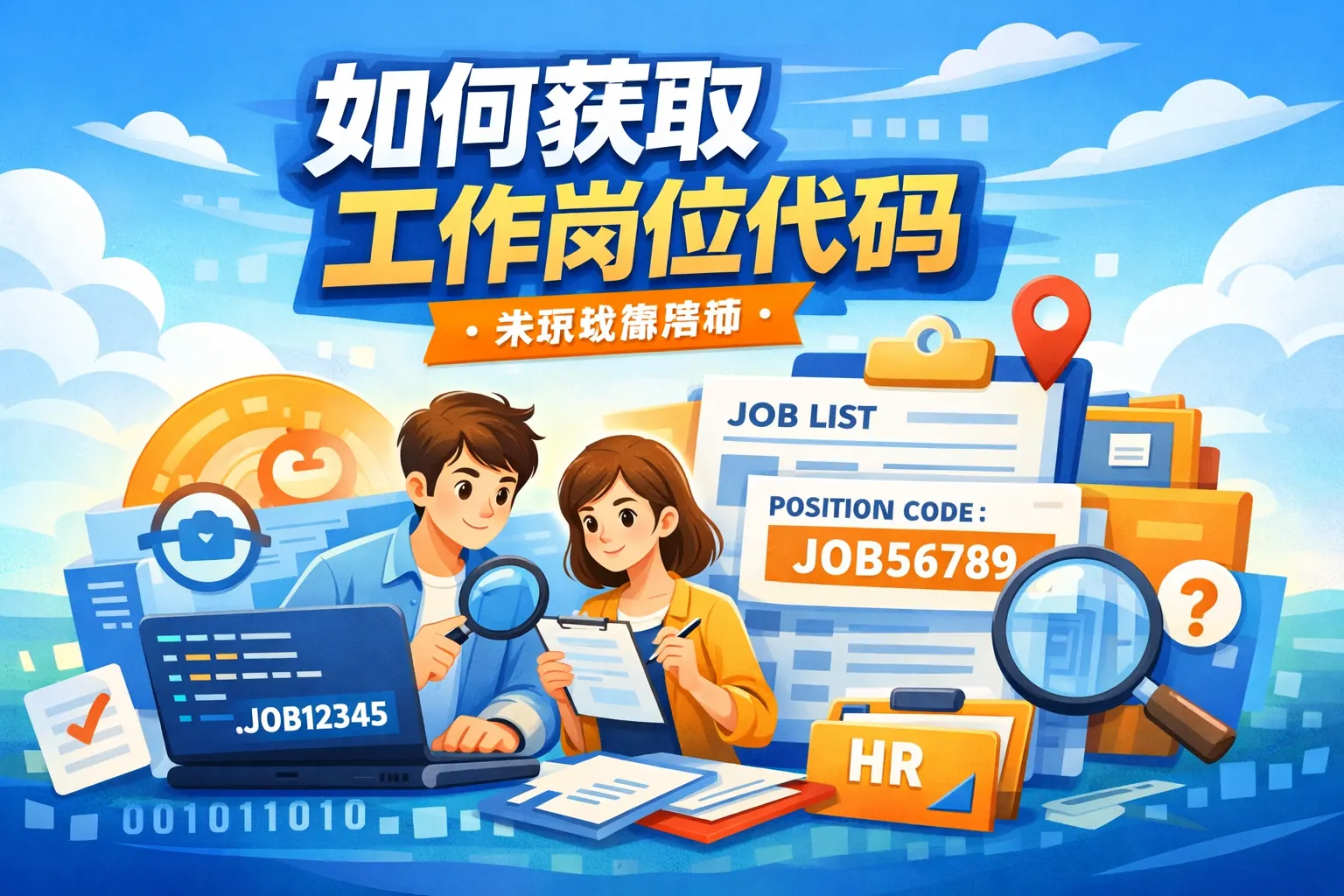 如何获取工作岗位代码