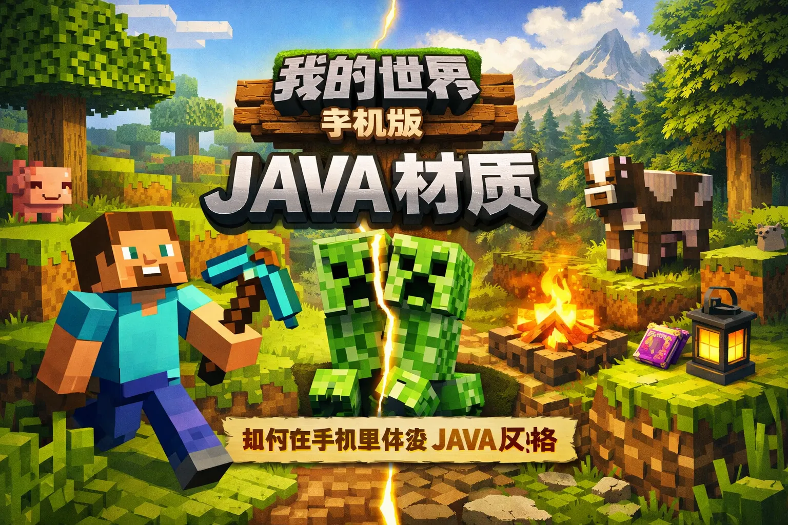 如何在我的世界手机版里java材质