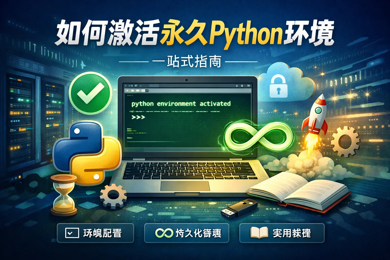 如何激活永久python环境