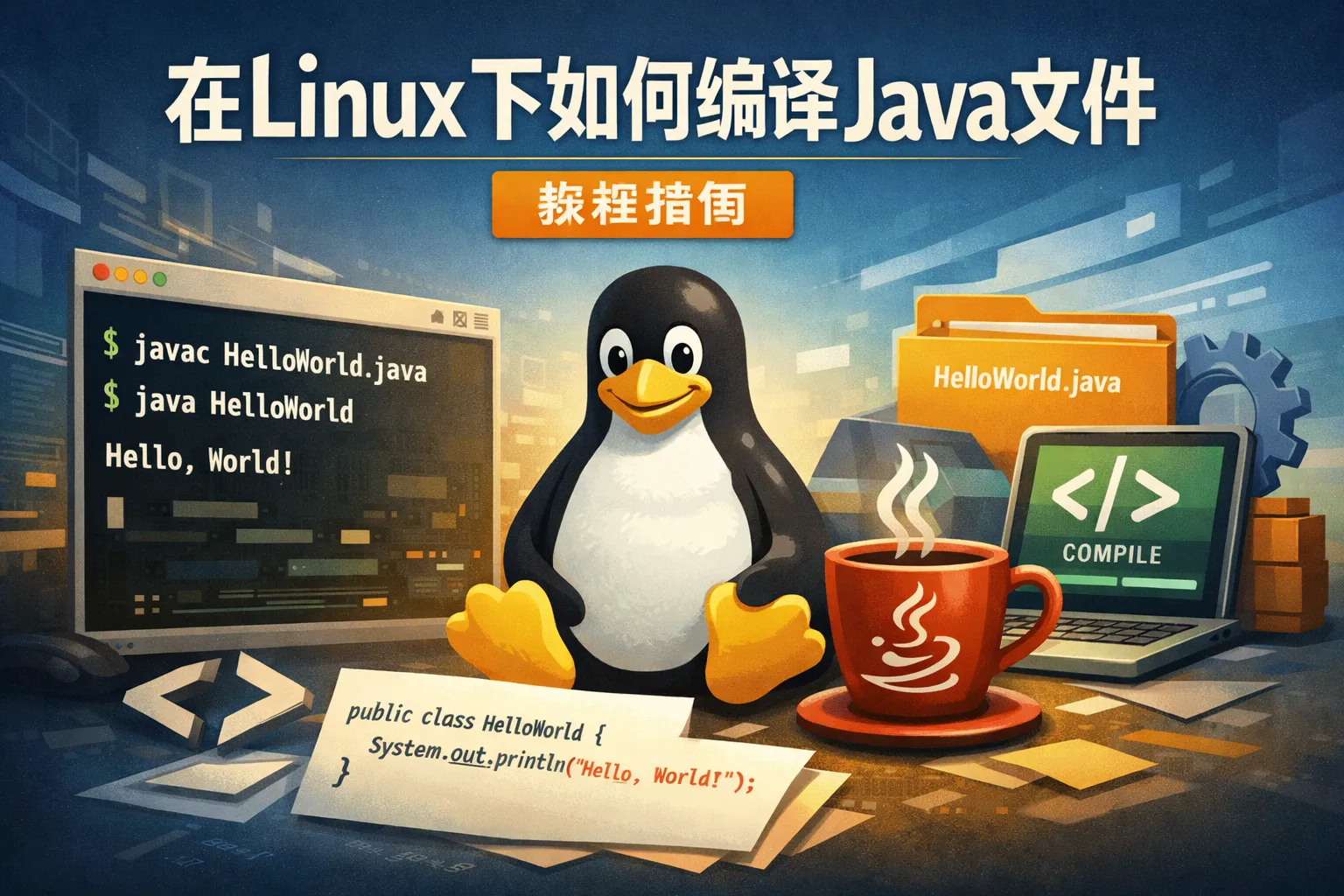 在linux下如何编译java文件