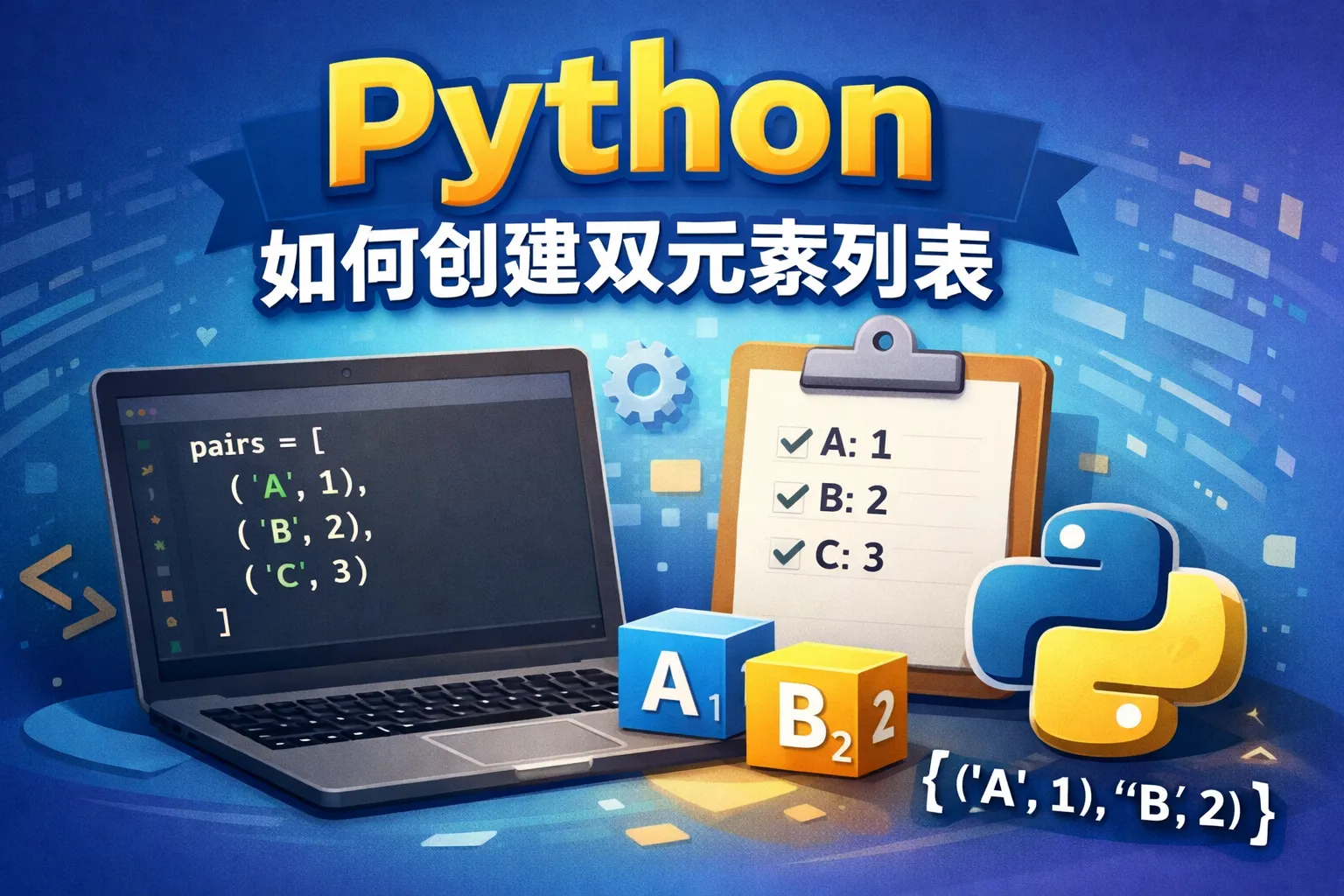 python如何创建双元素列表