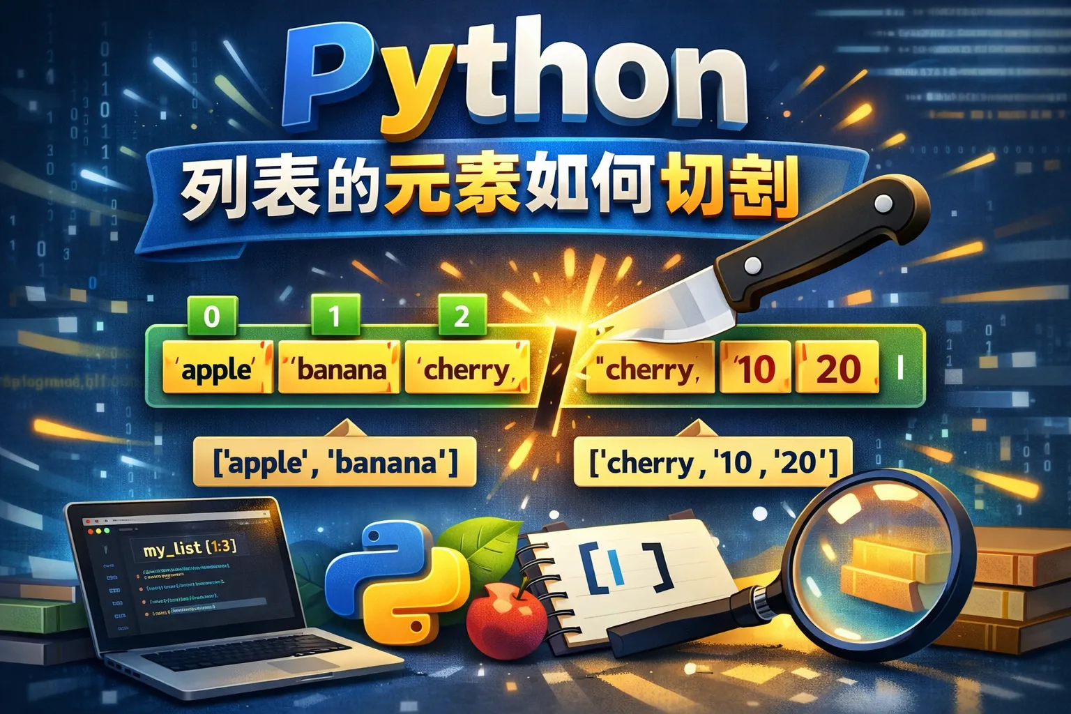 Python列表的元素如何切割
