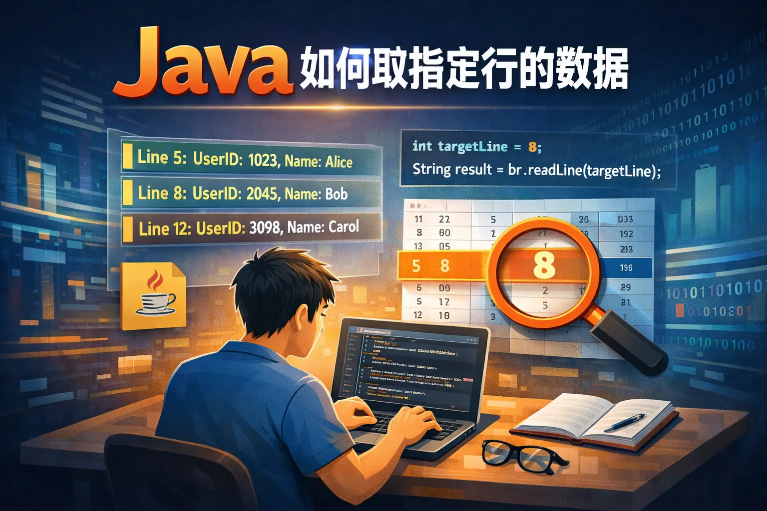 java如何取指定行的数据