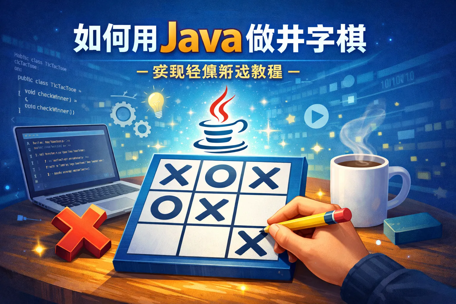 如何用java做井字棋