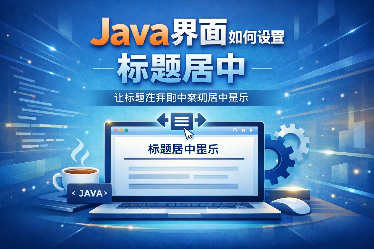 java界面如何设置标题居中