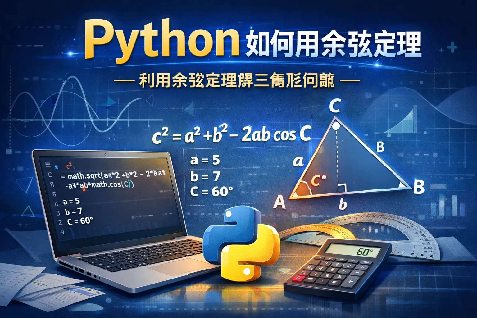 python如何用余弦定理
