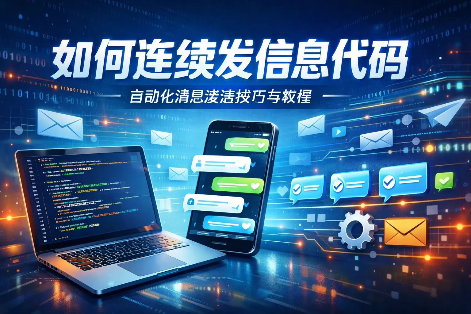 如何连续发信息代码