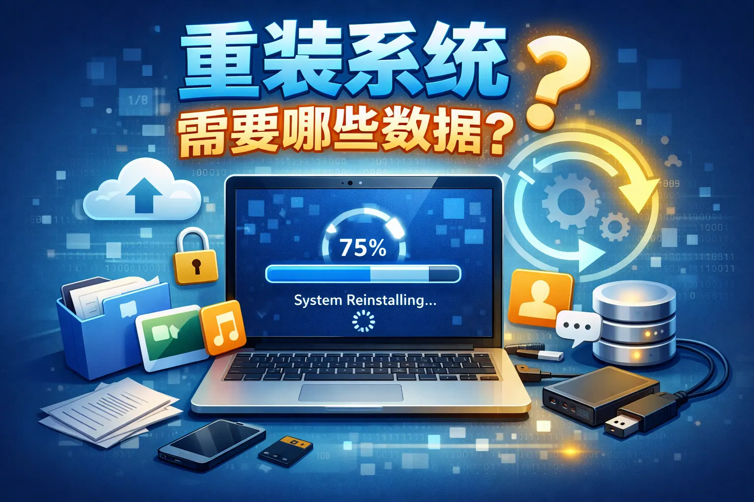 重装系统需要哪些数据