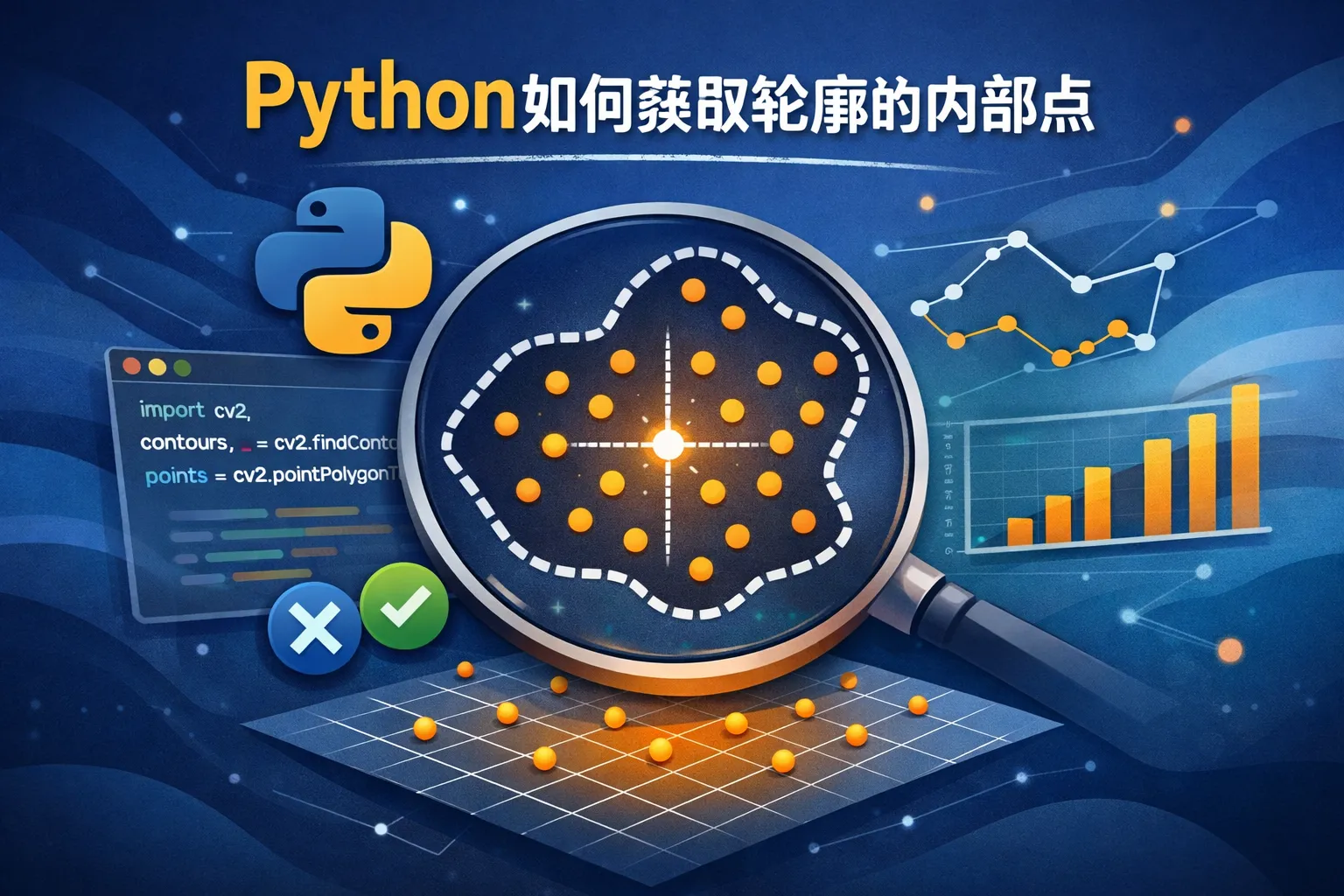 python如何获取轮廓的内部点