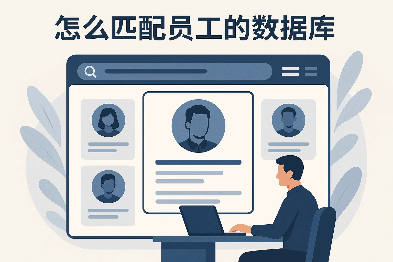 怎么匹配员工的数据库