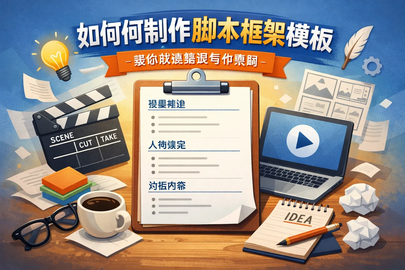 如何制作脚本框架模板