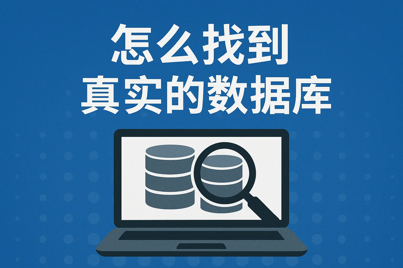 怎么找到真实的数据库