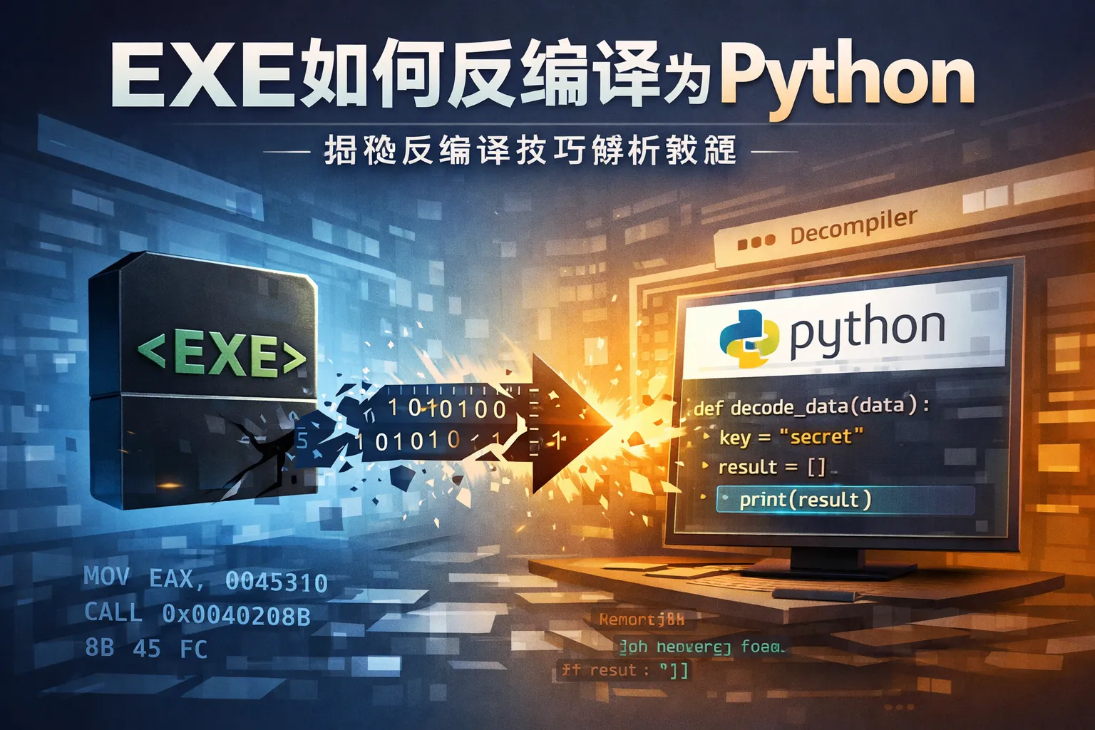 exe如何反编译为python