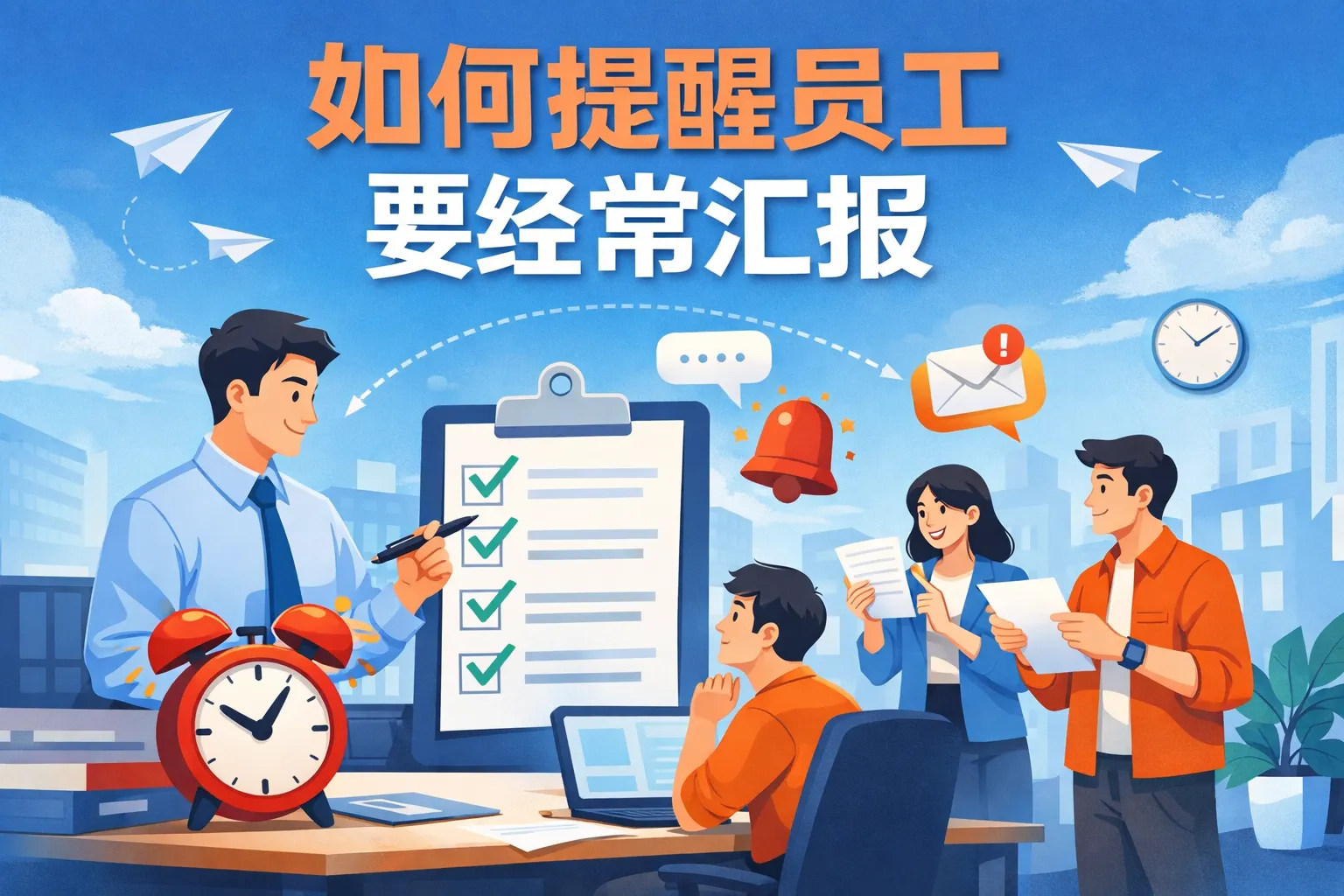 如何提醒员工要经常汇报