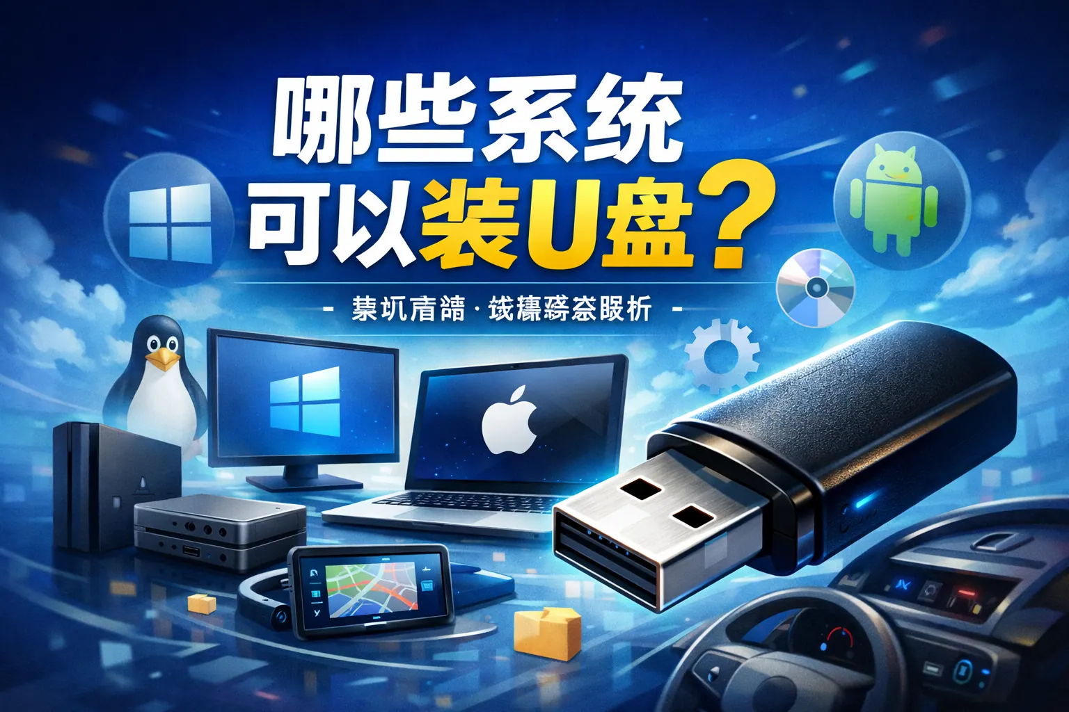 哪些系统可以装u盘