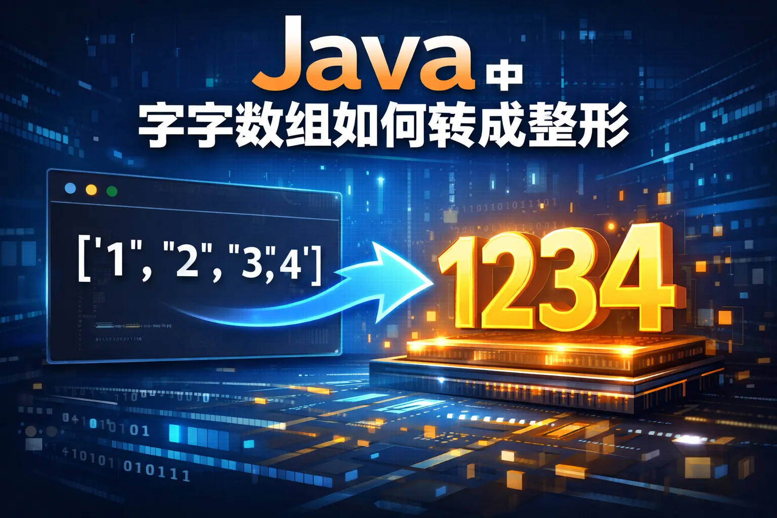 java中字符数组如何转成整形