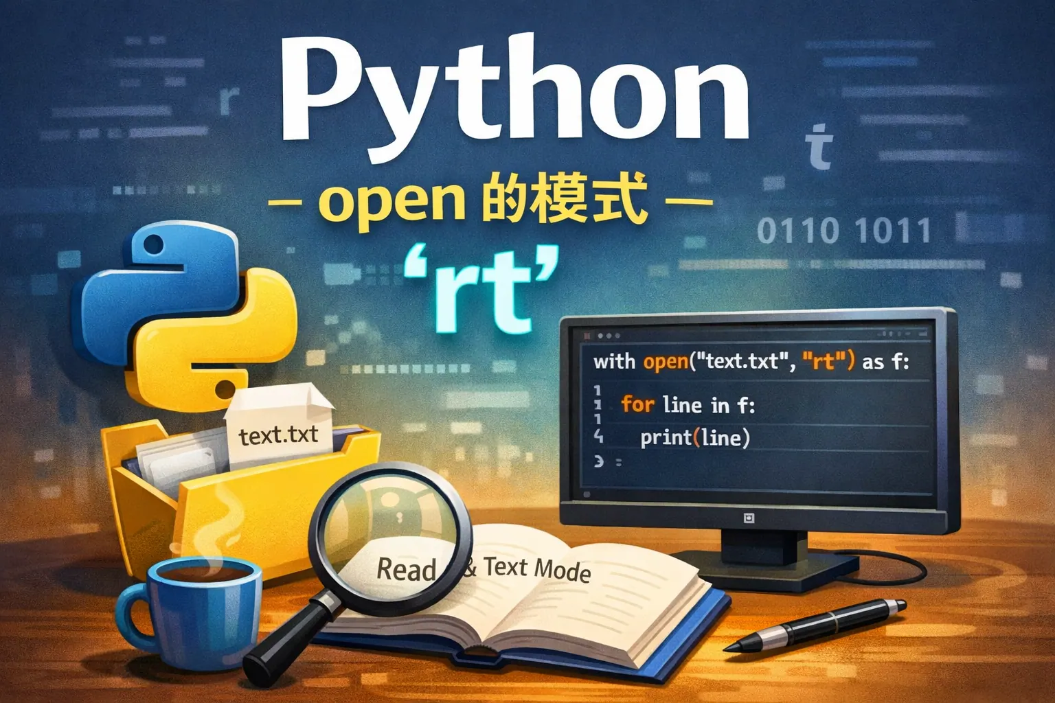 python open的模式rt