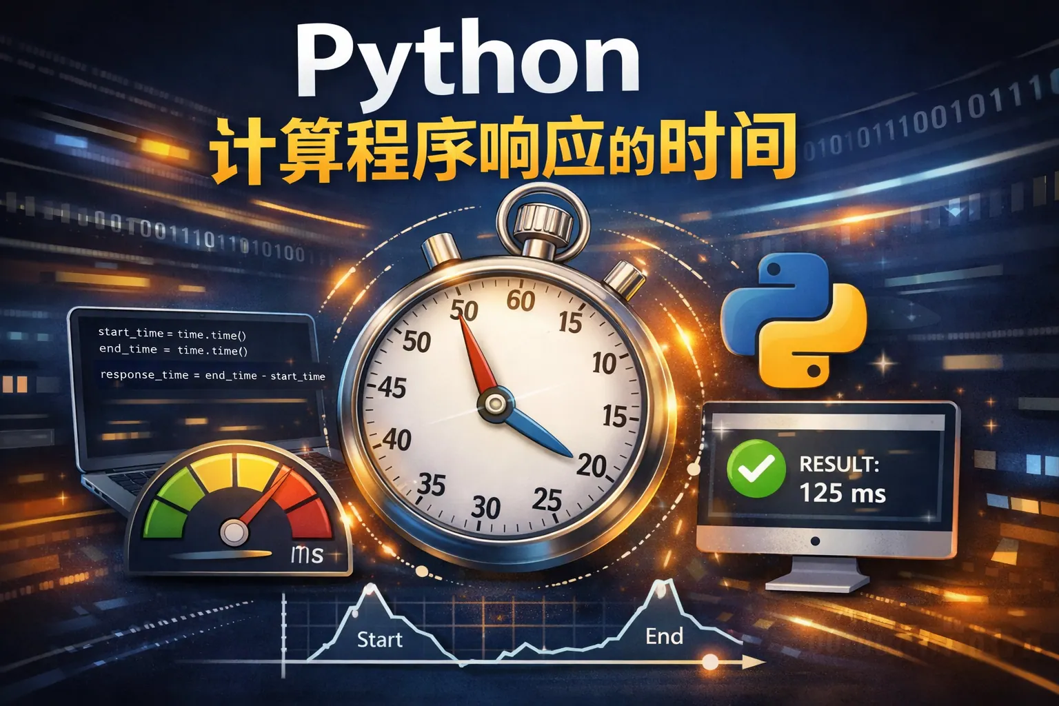python计算程序响应的时间