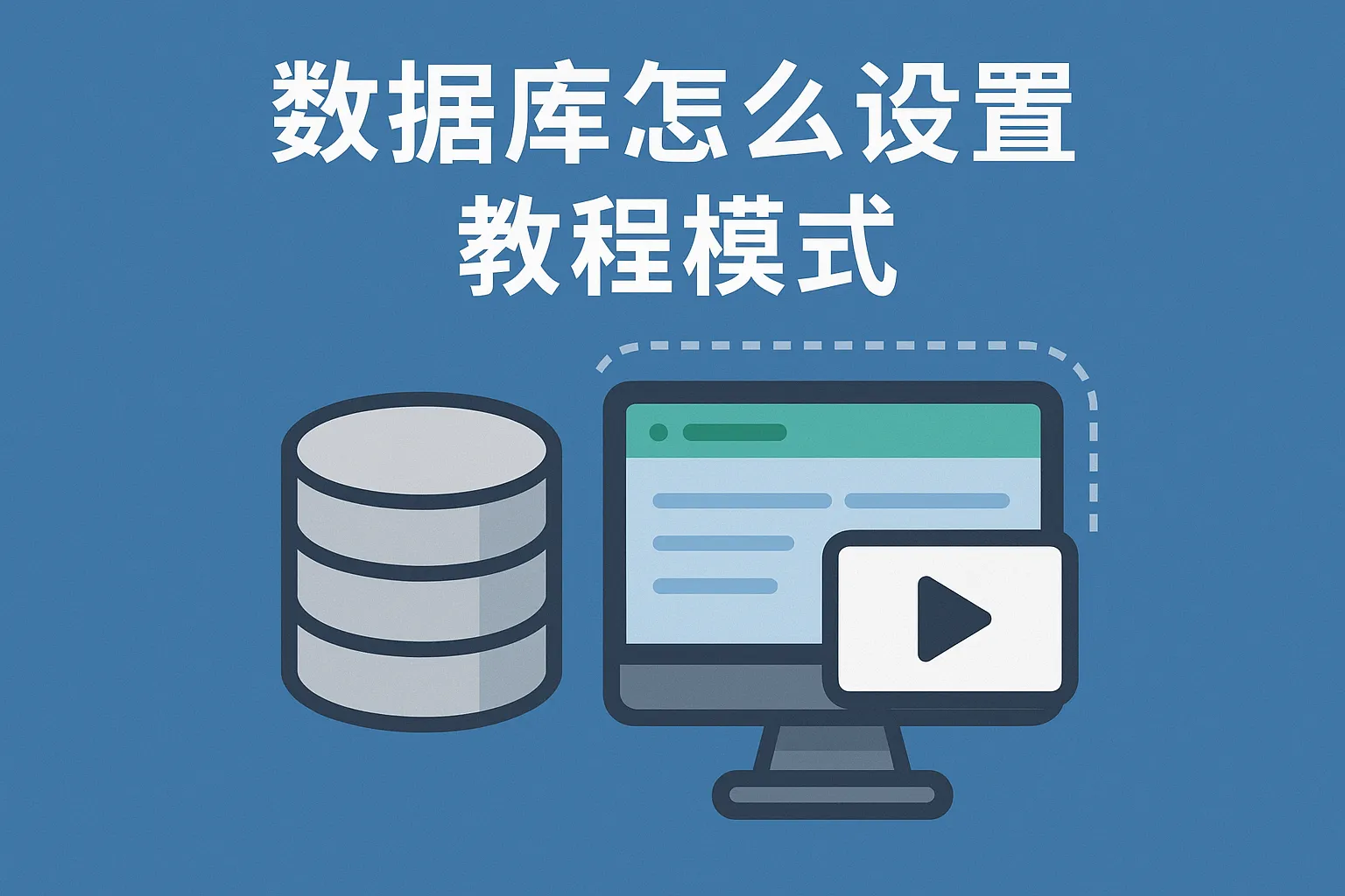 数据库怎么设置教程模式