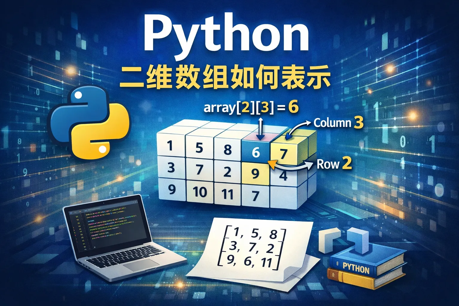 python 二维数组如何表示