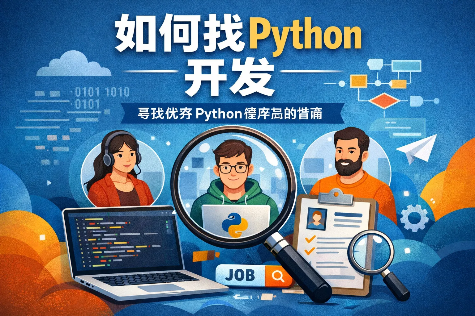 如何找python开发