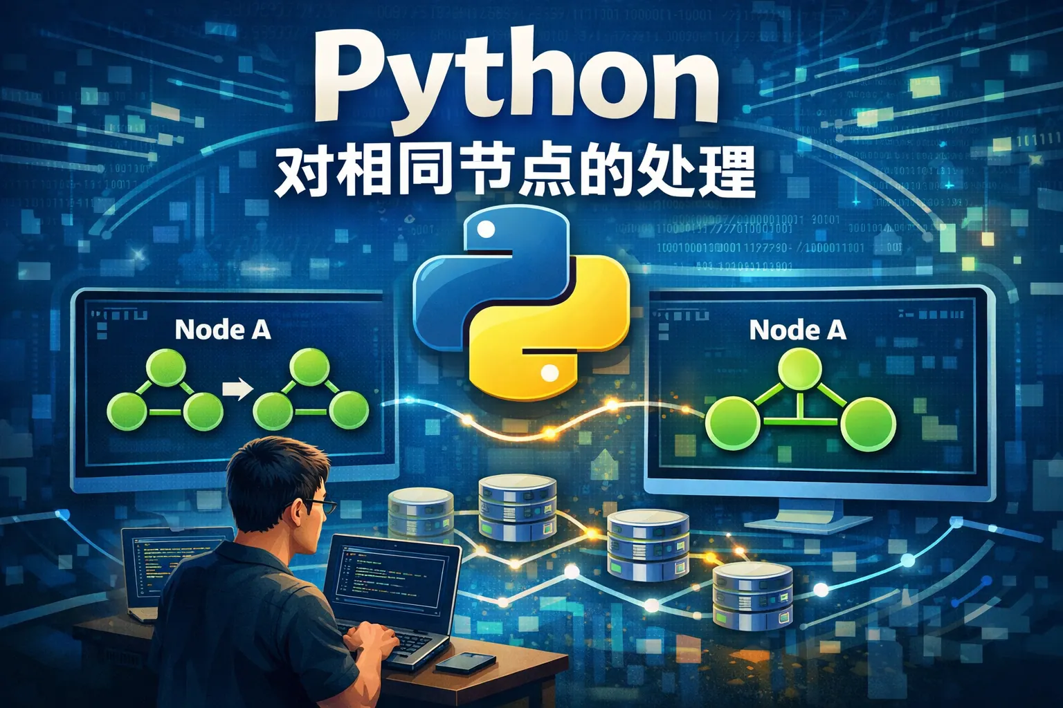 python 对相同节点的处理