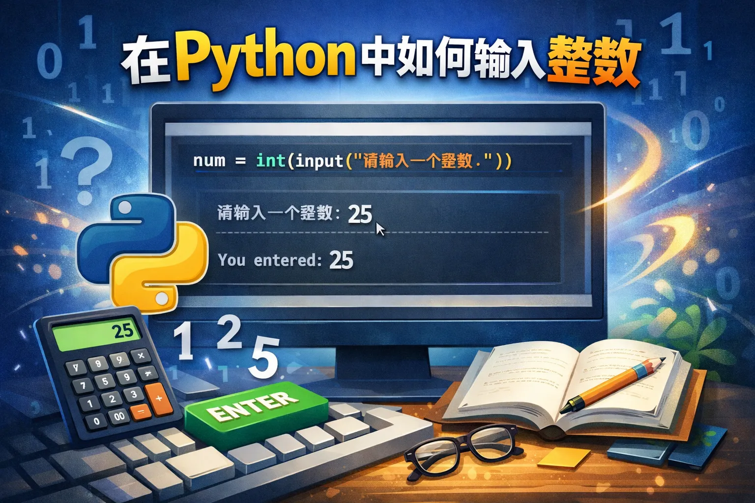 在python 如何输入整数