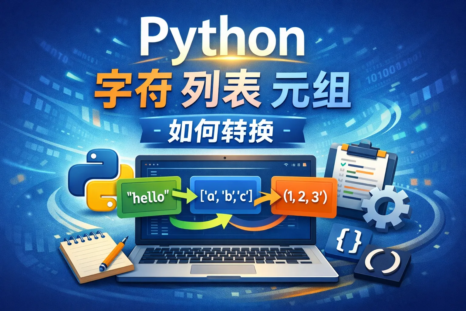 python字符列表元组如何转换