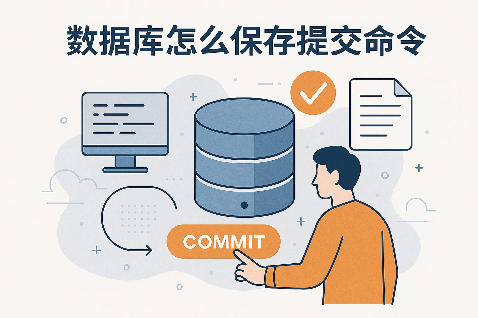 数据库怎么保存提交命令
