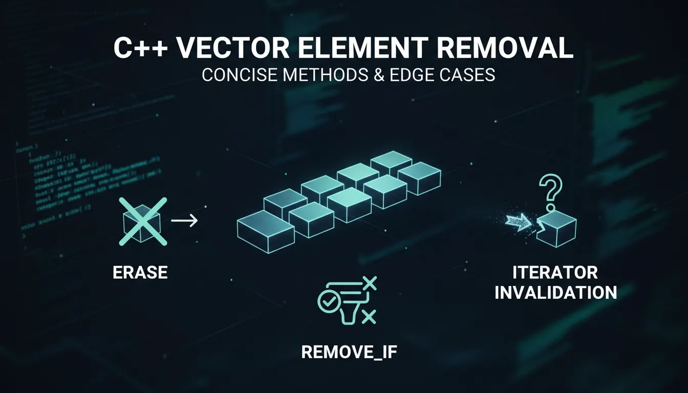 C++ vector 删除元素怎么写得更简洁:erase、remove_if 和迭代器失效的边界场景