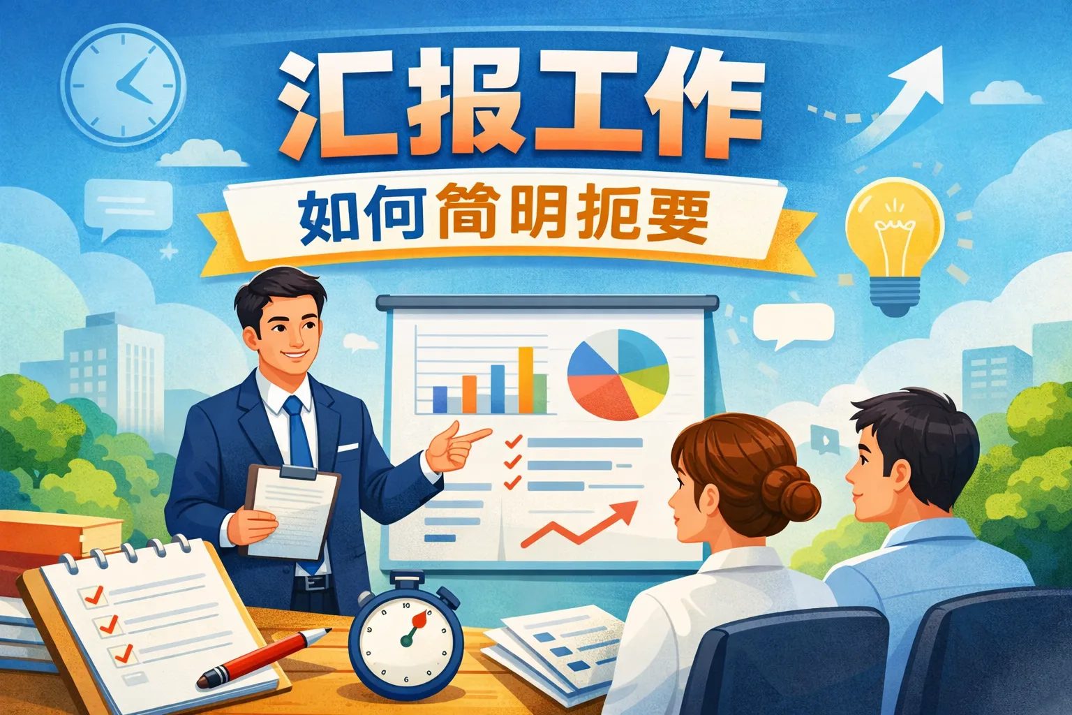 汇报工作如何简明扼要