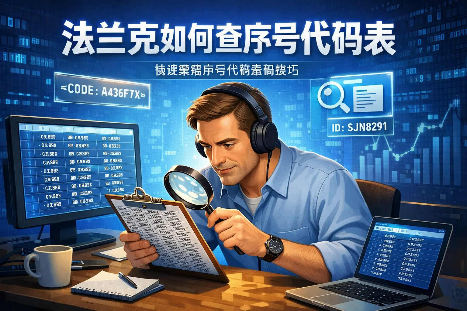 法兰克如何查序号代码表
